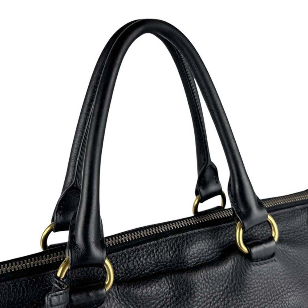 PRADA Black Leather Shoulder Bag - Picture 10 of 14